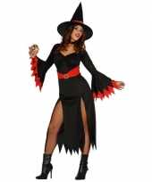 Halloweenpak heksen enge jurk dames